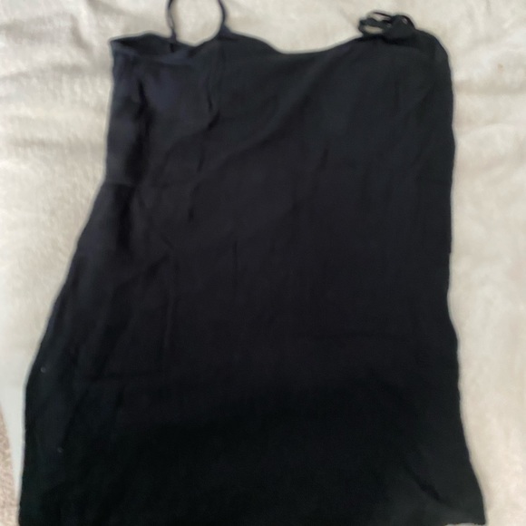 Victoria’s Secret / PINK Black Dressy Tank Top Oversized, NEW - Picture 3 of 5